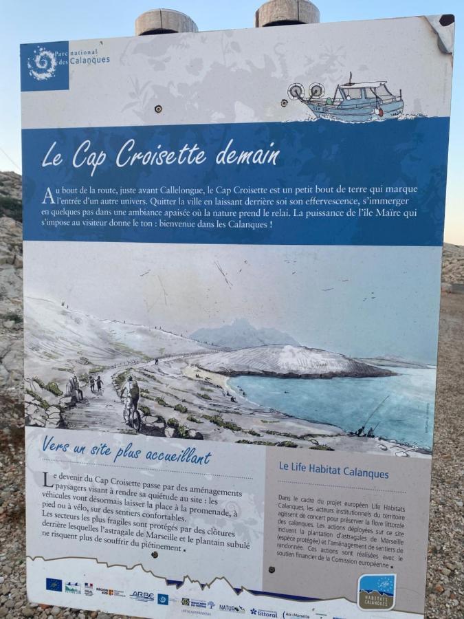 מרסיי Au Coeur Du Parc National Du Massif Des Calanques, La Flibuste Des Goudes, Maison 2 Chambres, Climatisee, Jardins, Solarium, Proche Plage, Large Vue Mer מראה חיצוני תמונה