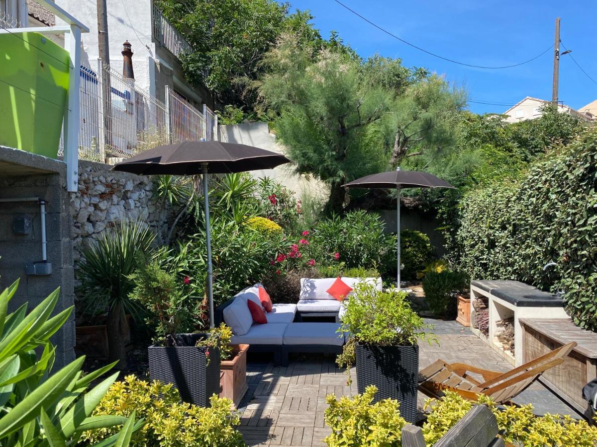 מרסיי Au Coeur Du Parc National Du Massif Des Calanques, La Flibuste Des Goudes, Maison 2 Chambres, Climatisee, Jardins, Solarium, Proche Plage, Large Vue Mer מראה חיצוני תמונה