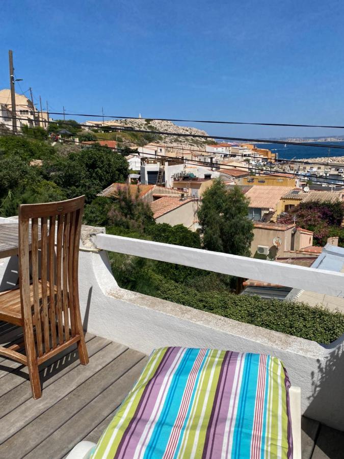 מרסיי Au Coeur Du Parc National Du Massif Des Calanques, La Flibuste Des Goudes, Maison 2 Chambres, Climatisee, Jardins, Solarium, Proche Plage, Large Vue Mer מראה חיצוני תמונה