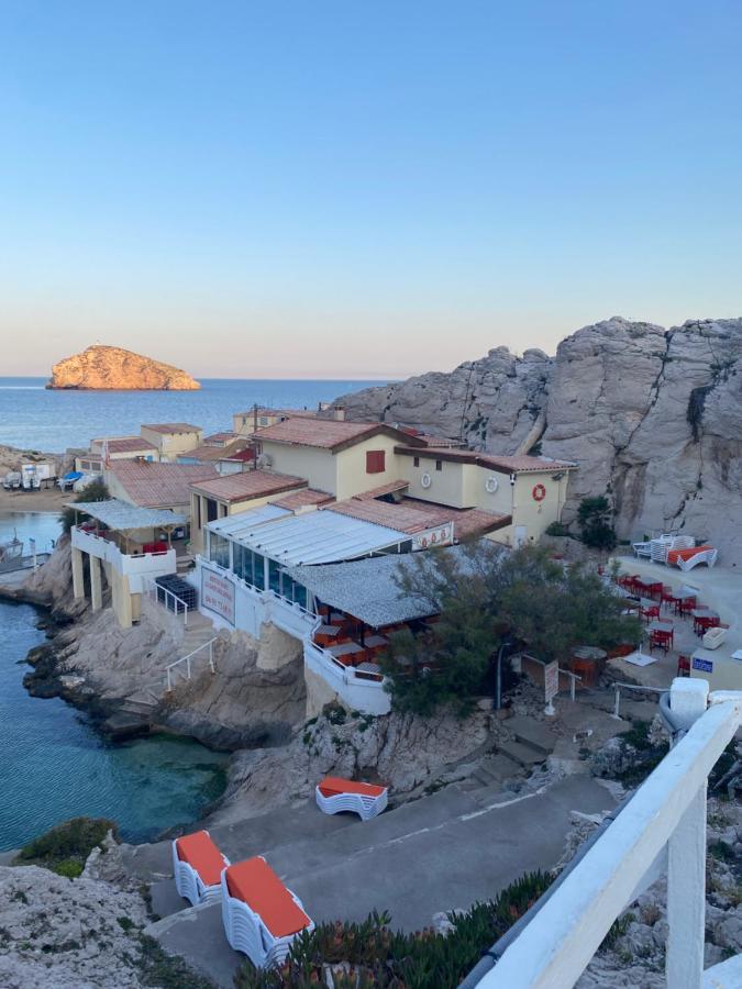 מרסיי Au Coeur Du Parc National Du Massif Des Calanques, La Flibuste Des Goudes, Maison 2 Chambres, Climatisee, Jardins, Solarium, Proche Plage, Large Vue Mer מראה חיצוני תמונה