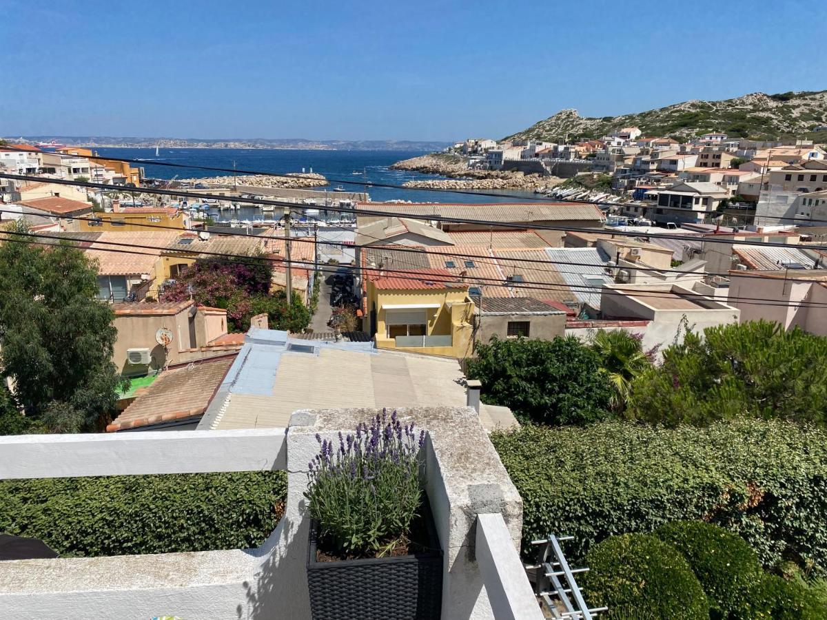 מרסיי Au Coeur Du Parc National Du Massif Des Calanques, La Flibuste Des Goudes, Maison 2 Chambres, Climatisee, Jardins, Solarium, Proche Plage, Large Vue Mer מראה חיצוני תמונה