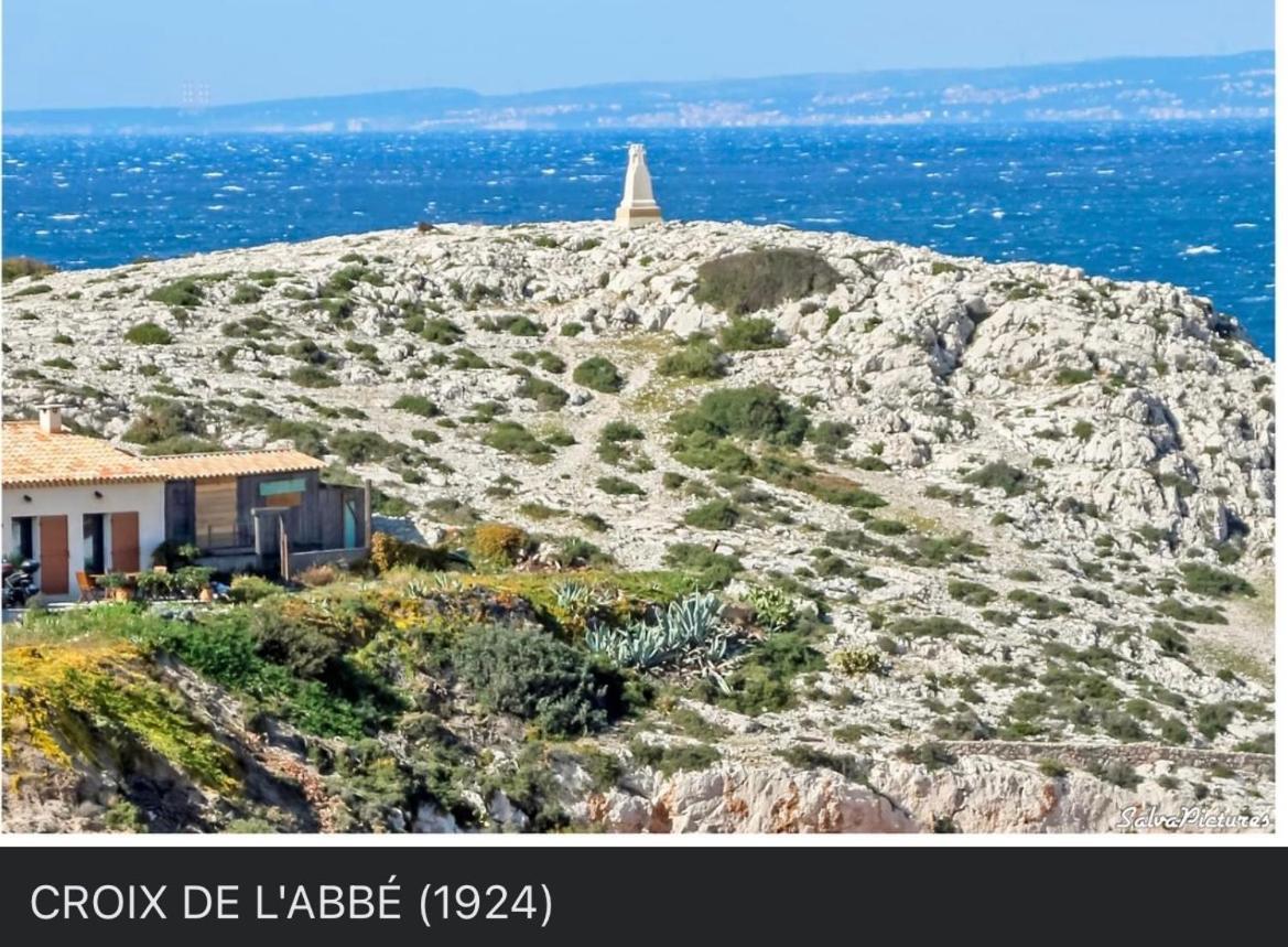מרסיי Au Coeur Du Parc National Du Massif Des Calanques, La Flibuste Des Goudes, Maison 2 Chambres, Climatisee, Jardins, Solarium, Proche Plage, Large Vue Mer מראה חיצוני תמונה