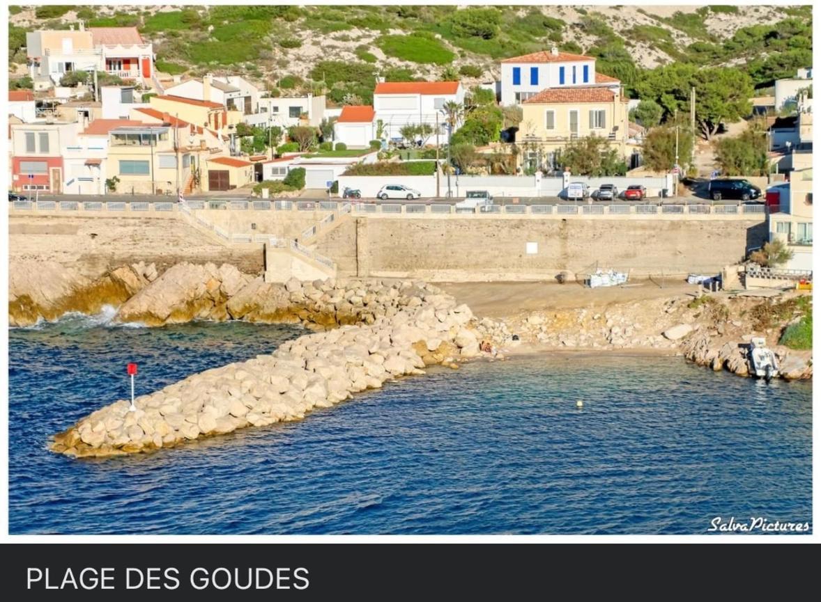 מרסיי Au Coeur Du Parc National Du Massif Des Calanques, La Flibuste Des Goudes, Maison 2 Chambres, Climatisee, Jardins, Solarium, Proche Plage, Large Vue Mer מראה חיצוני תמונה