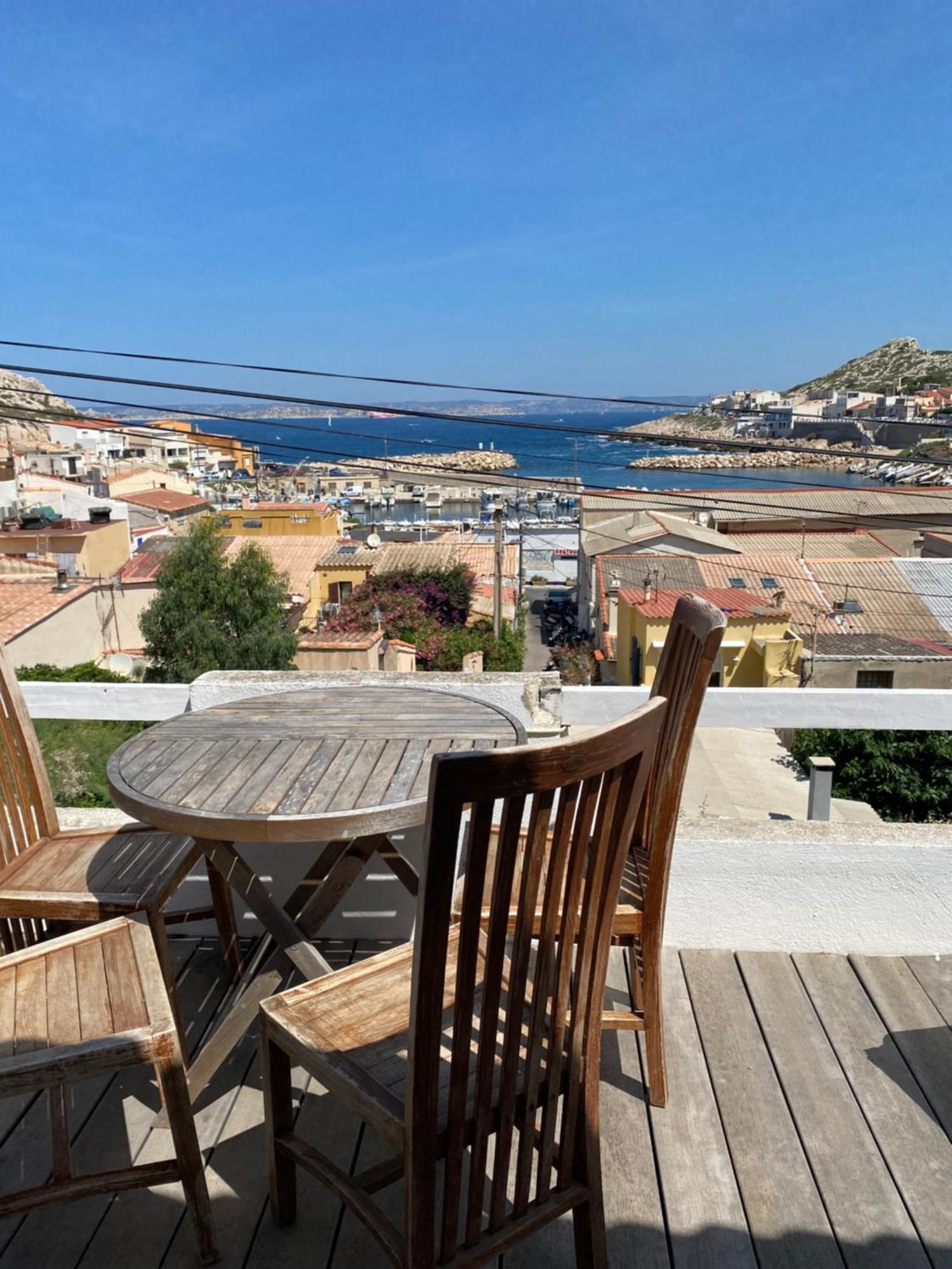 מרסיי Au Coeur Du Parc National Du Massif Des Calanques, La Flibuste Des Goudes, Maison 2 Chambres, Climatisee, Jardins, Solarium, Proche Plage, Large Vue Mer מראה חיצוני תמונה