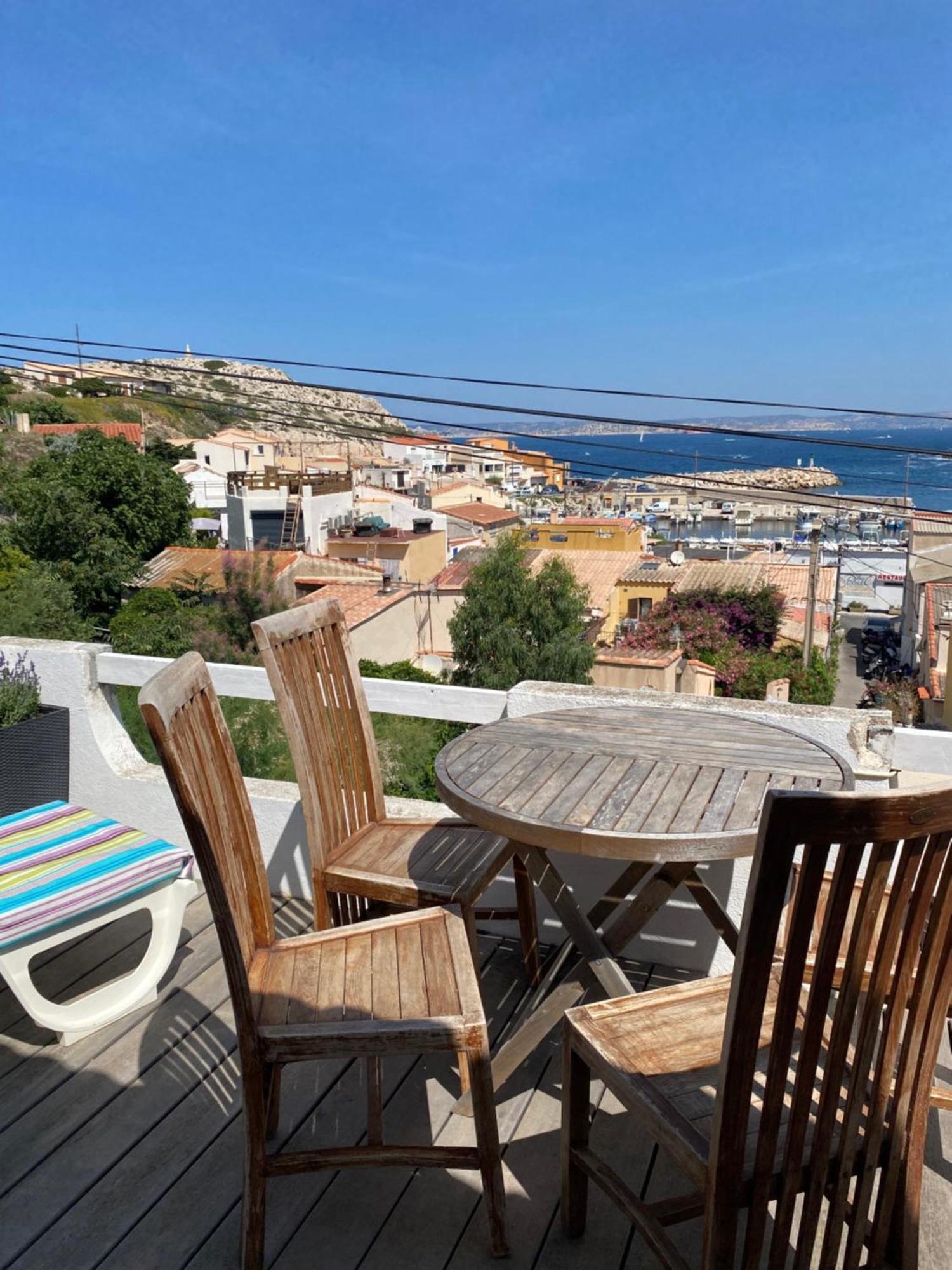 מרסיי Au Coeur Du Parc National Du Massif Des Calanques, La Flibuste Des Goudes, Maison 2 Chambres, Climatisee, Jardins, Solarium, Proche Plage, Large Vue Mer מראה חיצוני תמונה