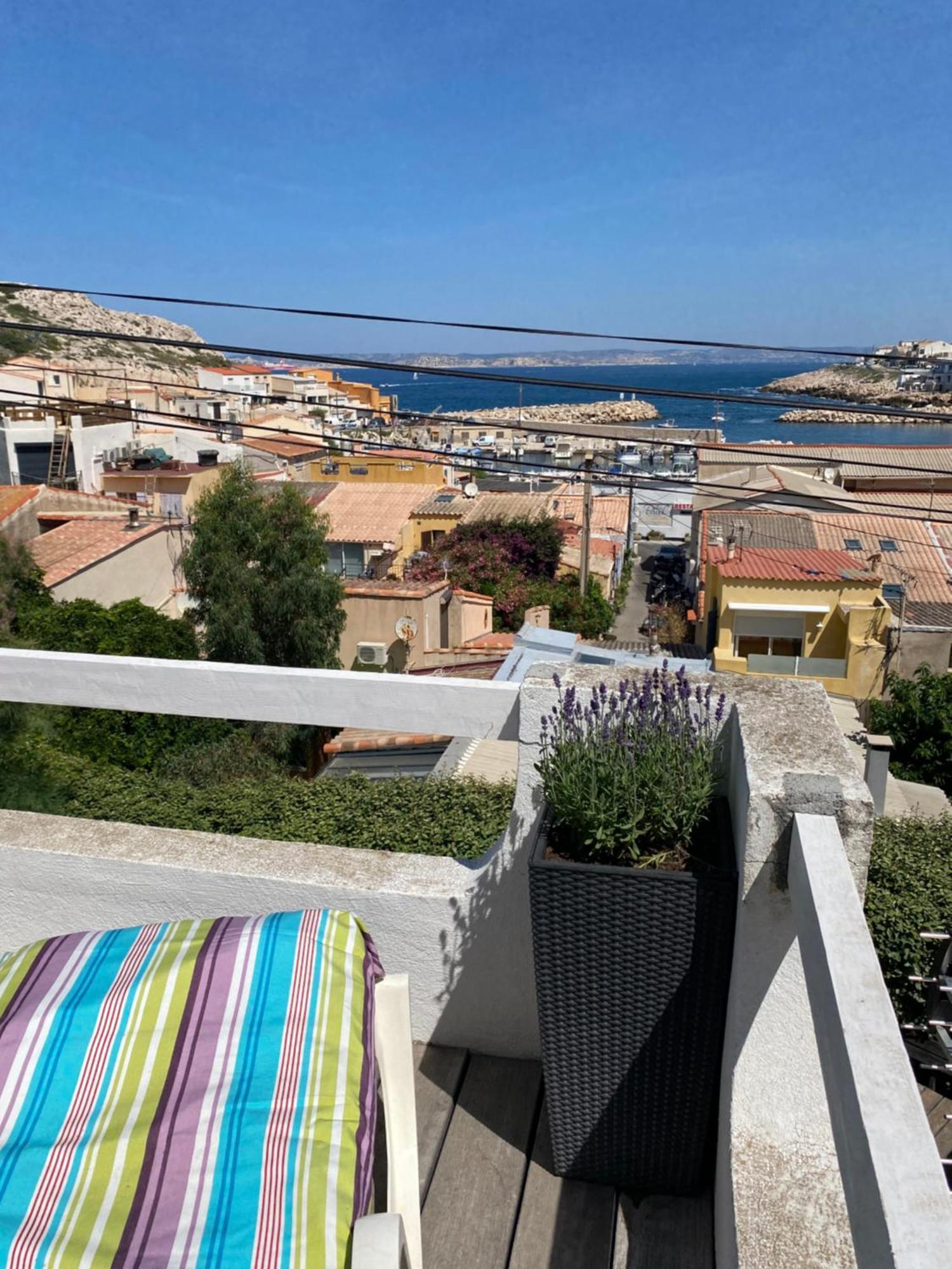 מרסיי Au Coeur Du Parc National Du Massif Des Calanques, La Flibuste Des Goudes, Maison 2 Chambres, Climatisee, Jardins, Solarium, Proche Plage, Large Vue Mer מראה חיצוני תמונה